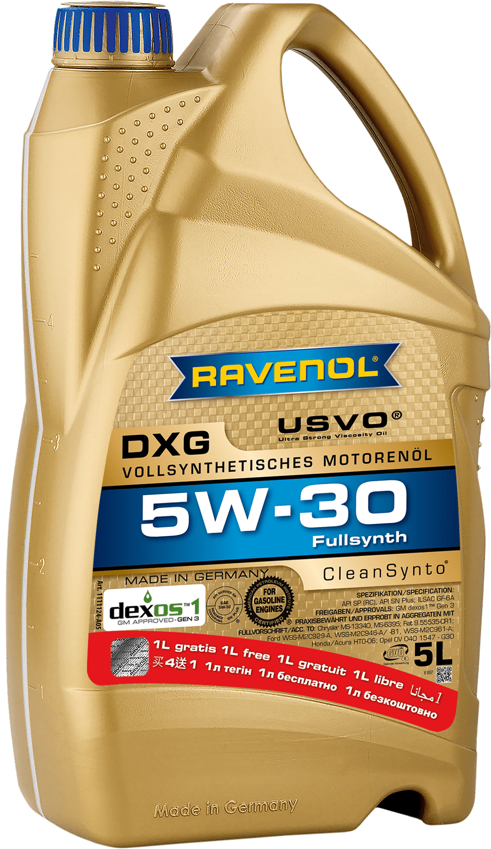 Շարժիչային յուղ RAVENOL DXG 5W-30