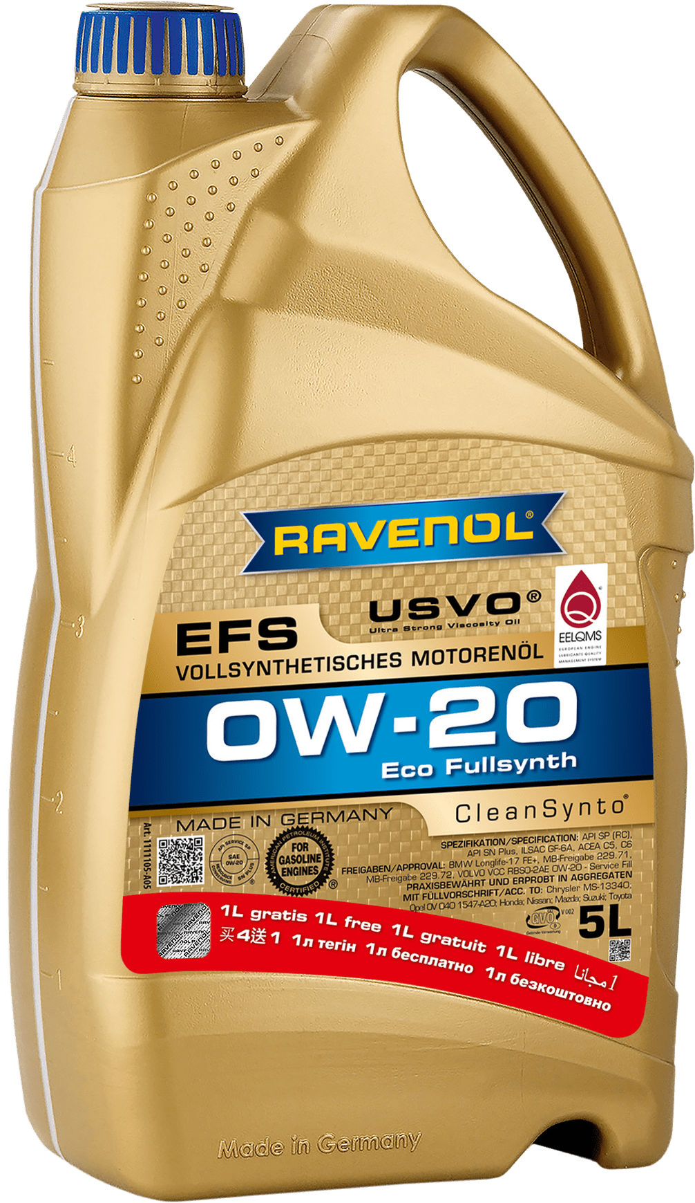 Շարժիչի յուղ RAVENOL EFS 0W-20