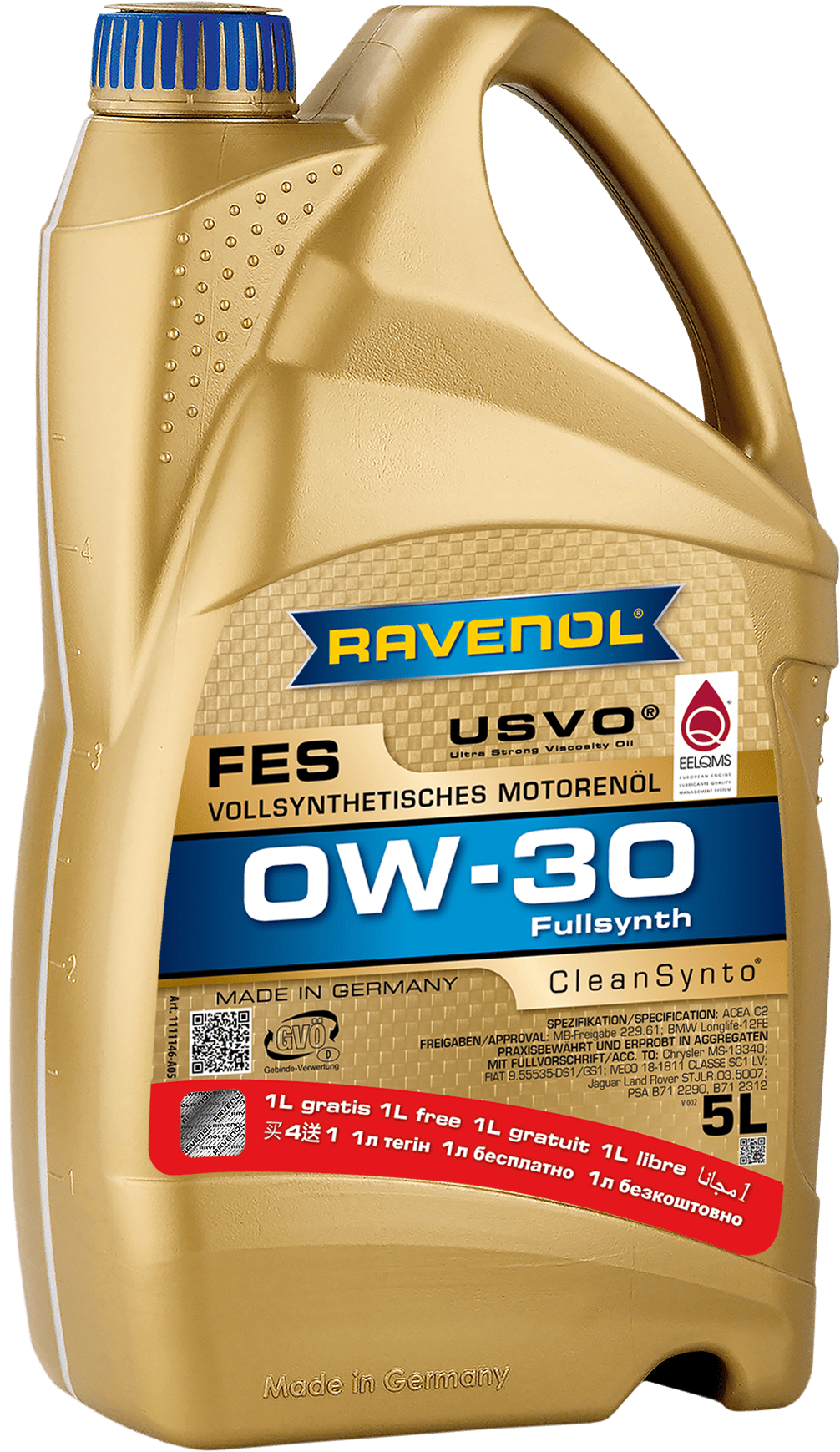 Շարժիչային յուղ RAVENOL FES 0W-30