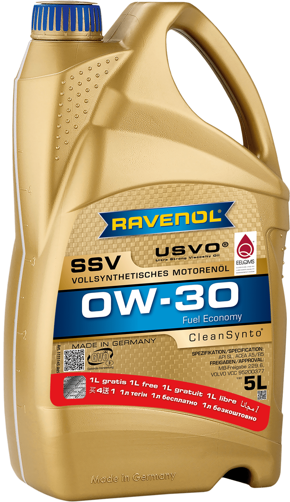 Շարժիչի յուղ RAVENOL SSV Fuel Economy 0W-30