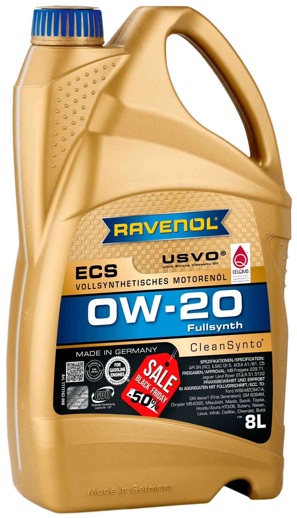 Моторно уље RAVENOL ECS EcoSynth 0W-20