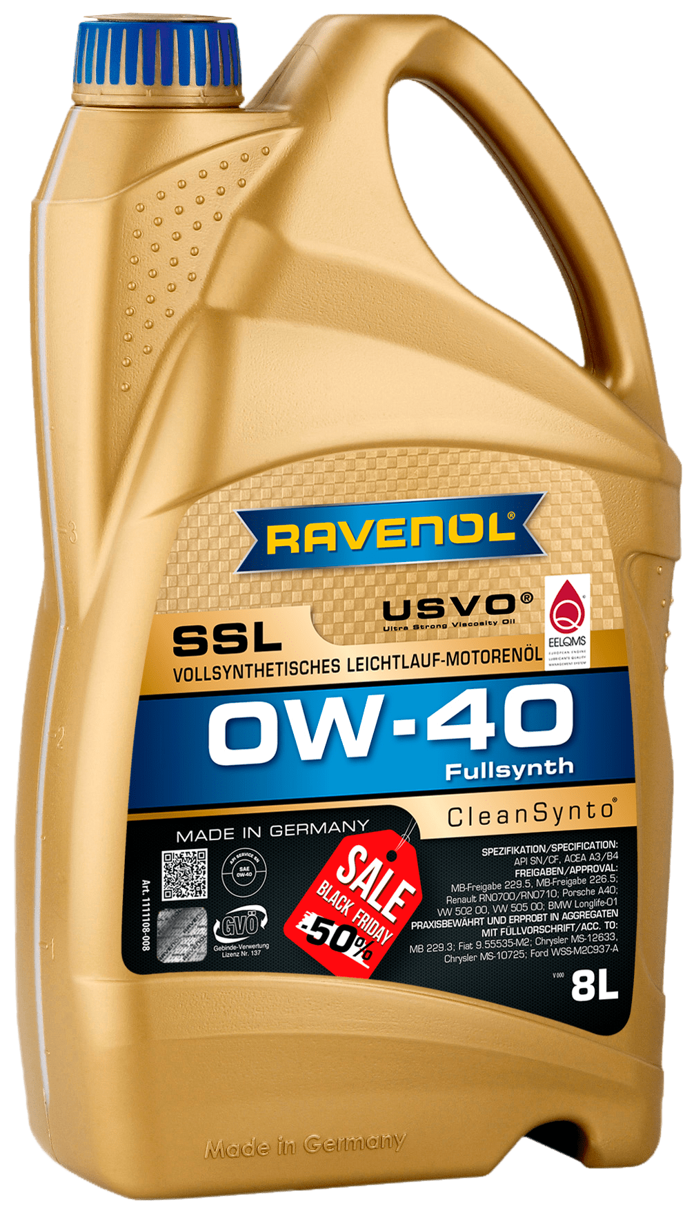 Շարժիչի յուղ RAVENOL Super Synthetik Oel SSL 0W-40